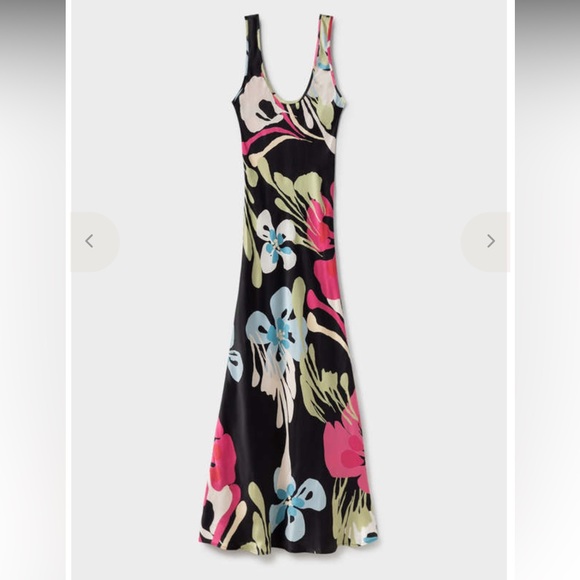 Silk Laundry 100% silk floral midi dress - Picture 4 of 8